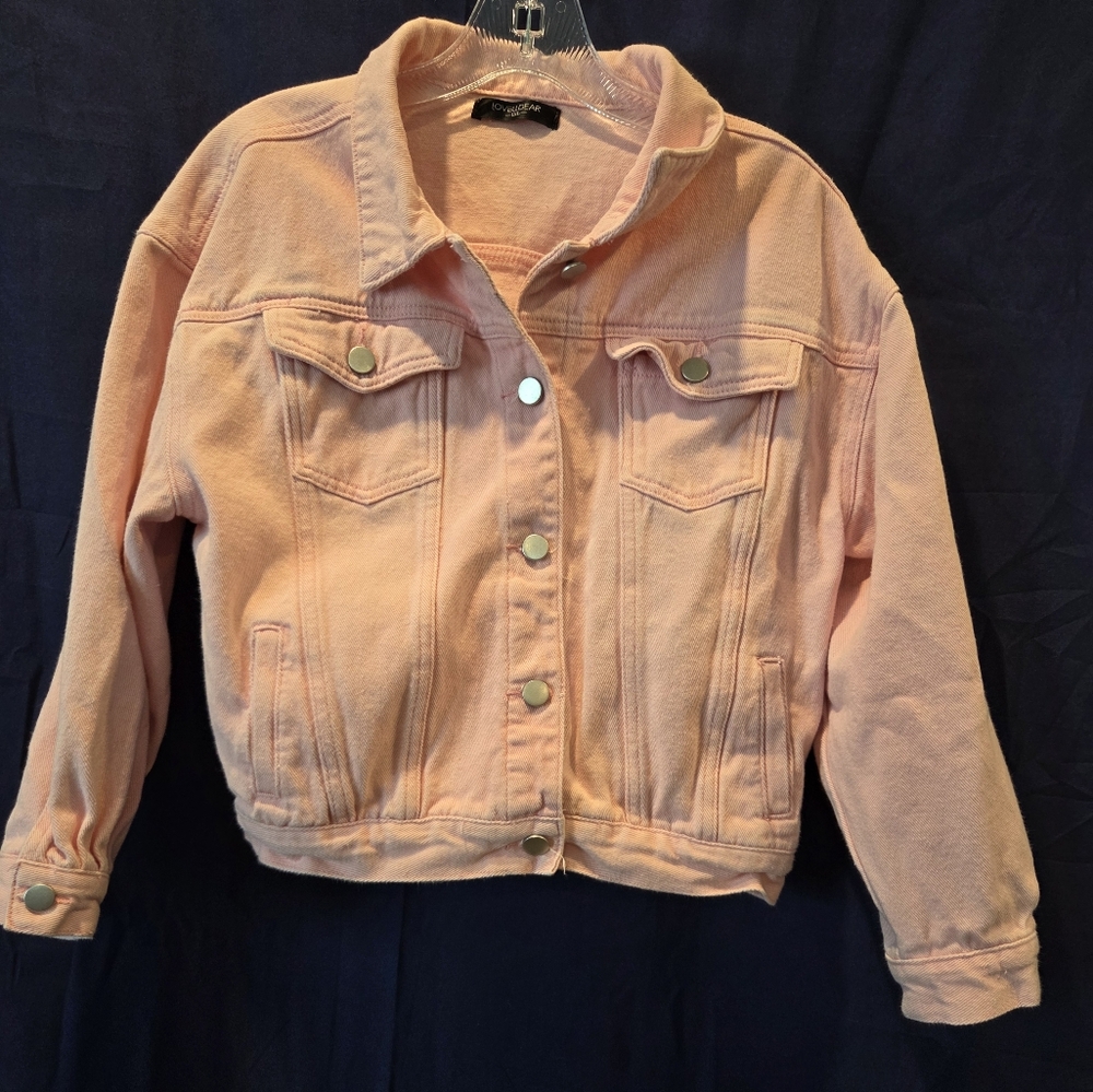 Loveu. Dear Pink Crop Denim Jacket